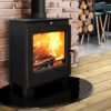 modern wood burning stove