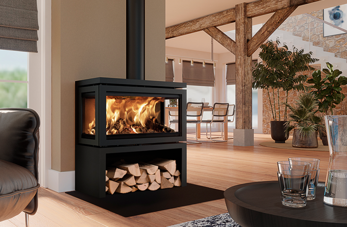indoor wood burning stove
